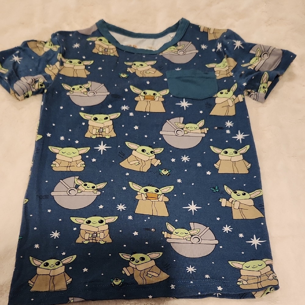 Little Sleepies Teal Star Wars Shirt